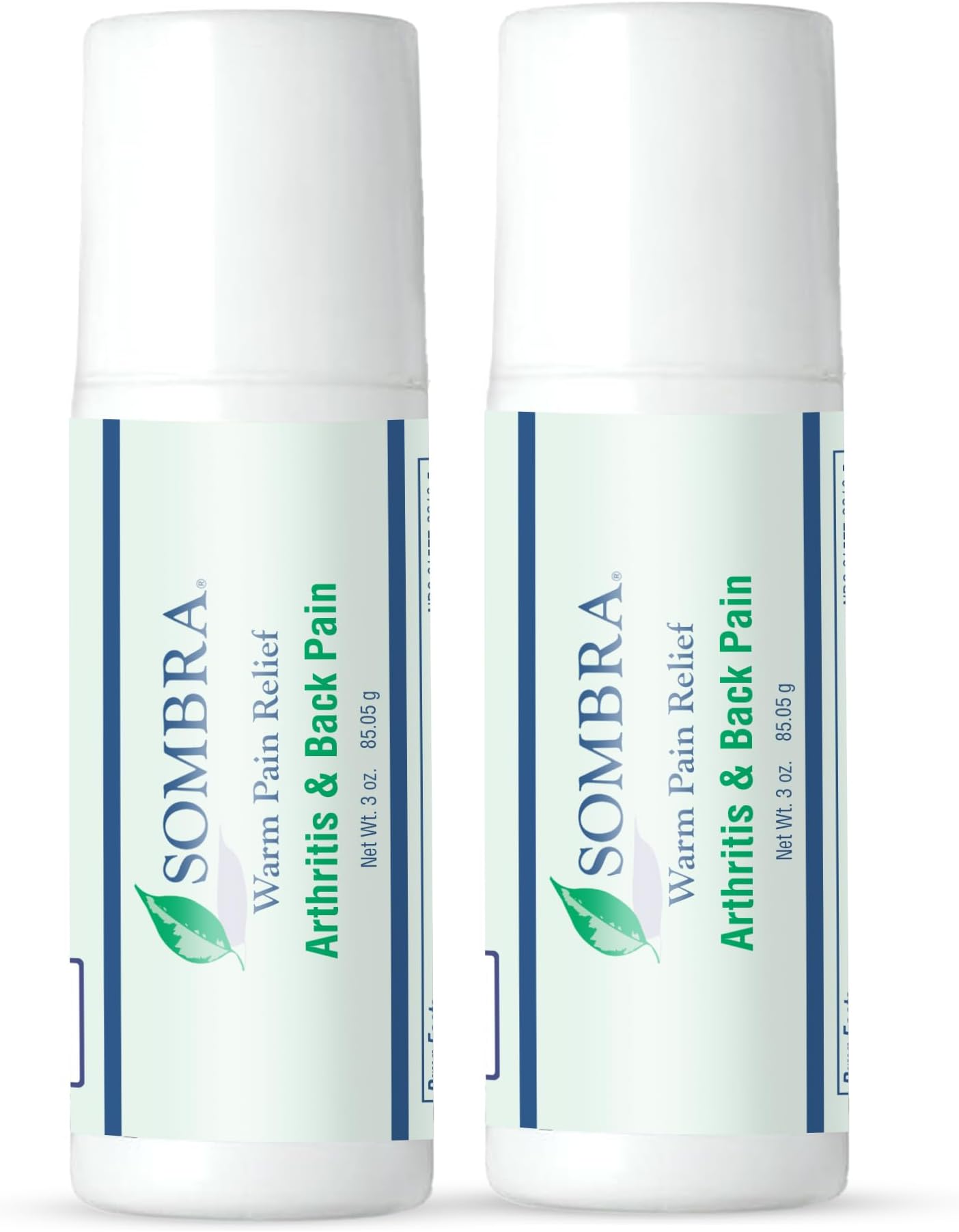 Sombra Original Warm Therapy Gel Cool to Warm Relief for Arthritis and Chronic Pain Pre-Workout Muscle Rub Vegan Formula Free of Artificial Fragrances, Dyes, NSAIDs, Wax, Petroleum, Alc - 3oz Per Roll