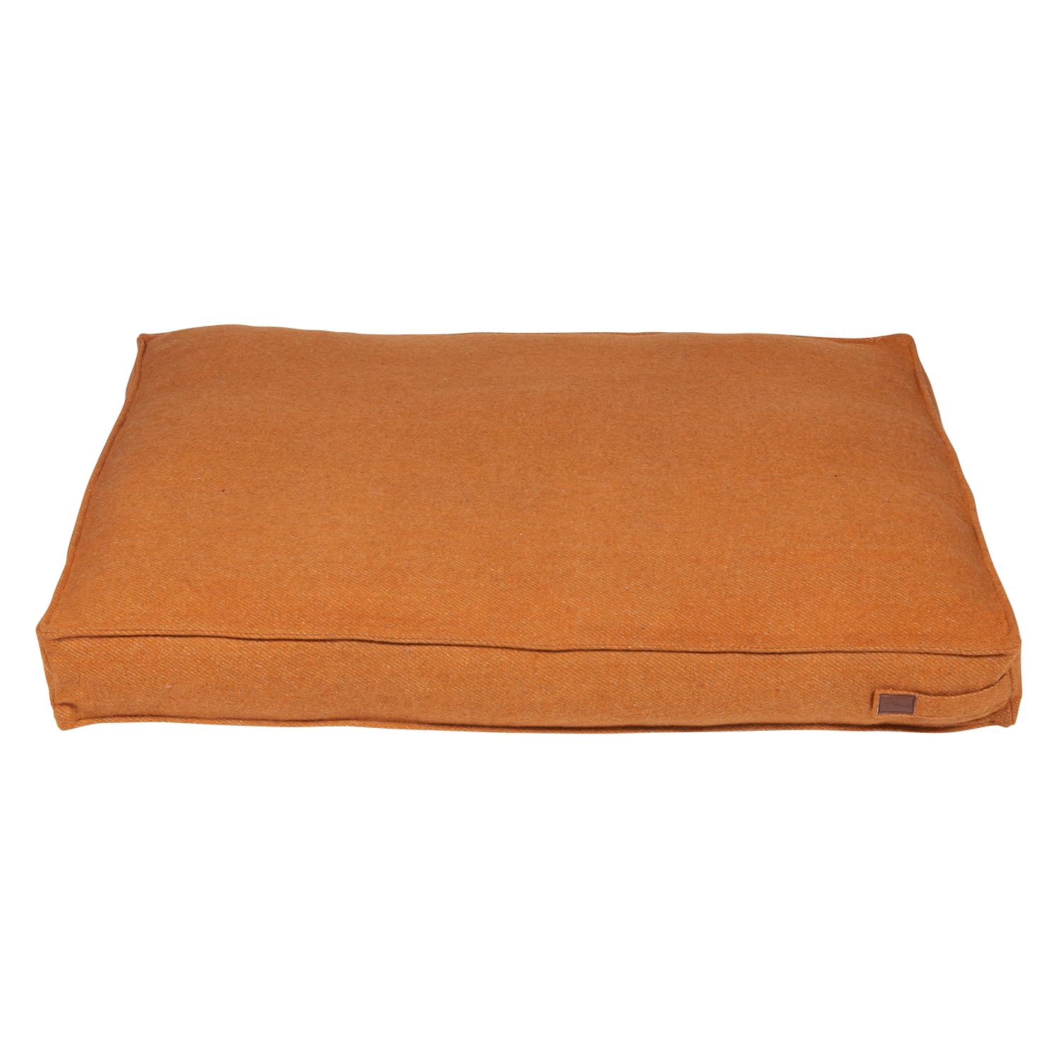 Lit de chien confort Jack and Vanilla Mumbai orange déhoussable et lavable grand format 100x70cm