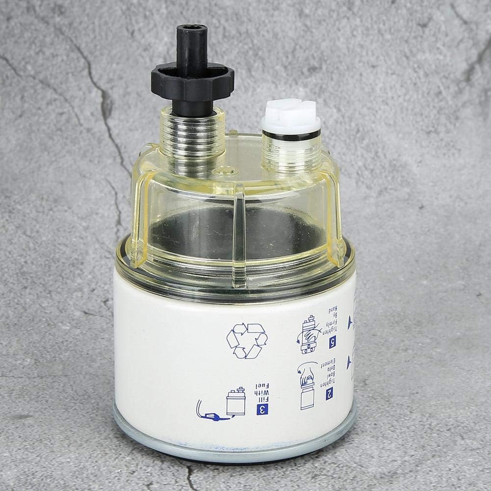 Filtre Séparateur d'Eau de Carburant R12T, Universel, Fer et ABS, 336g, pour Moteur Marin de Bateau Yacht