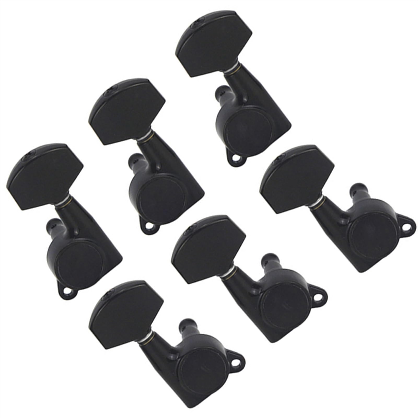 Stimmgerät-Set für E-Gitarre, Akustikgitarre, beidseitiges Knopf-Kopfplatten-Tuner-Zubehör Gitarrenstimmer Gerät (Color : 2)