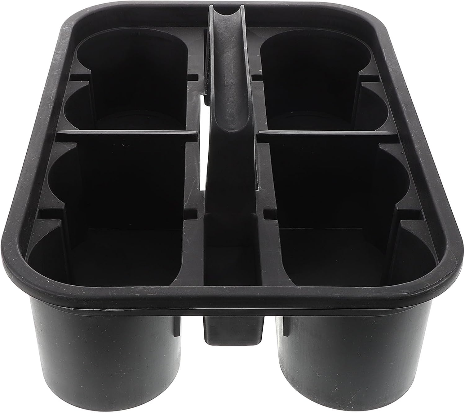 Plastic Cleaning Storage Bin with Handle, Divided PP Organizer Tote