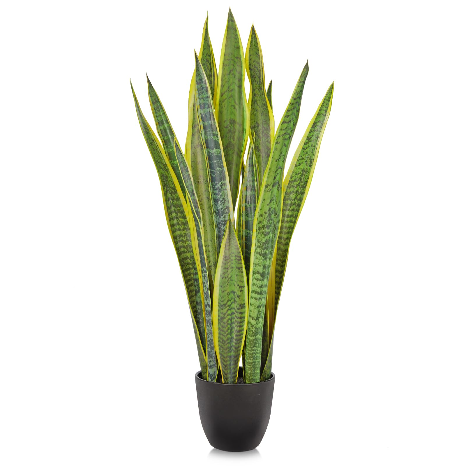Oairse Sansevieria planta artificial grande, planta de serpiente artificial de 73 cm, planta de salón, plantas de interior para la decoración del hogar al aire libre, planta artificial para el jardín