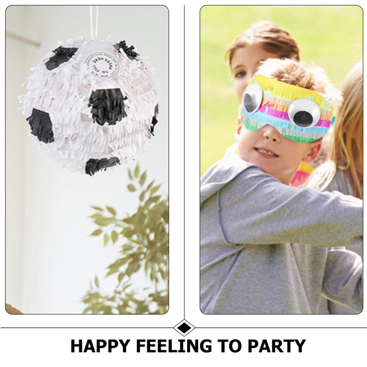 Fußball Piñata aus Papier 1 Satz für Geburtstagsfeier und Karneval