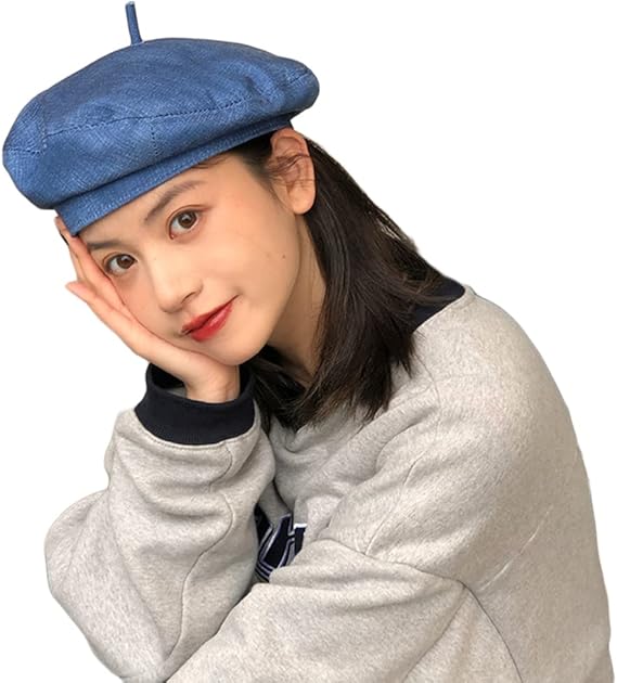 Amazon ベレー帽の女性の春と夏の人気デニムレトロファッションオールマッチ薄い画家の帽子文学的な帽子のトレンドブルー ベレー帽 通販 Amazon ベレー帽の女性の春と夏の人気デニムレトロファッションオールマッチ薄い画家の帽子文学的な帽子のトレンドブルー ベレー帽 通販