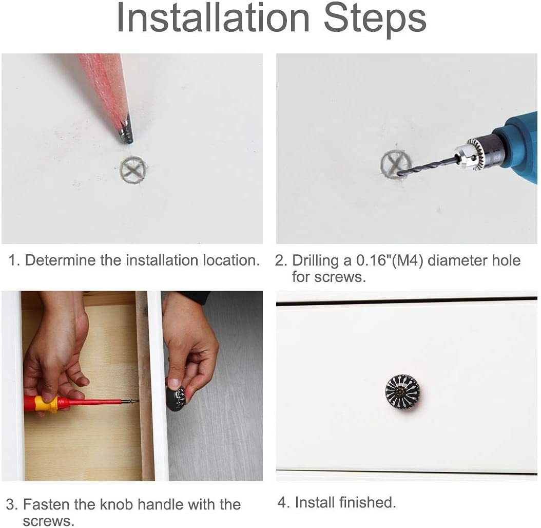 PYouo-kast handgrepen kasten lade trekt, beige keramische deurgrepen, antieke meubels knoppen en handgrepen voor keukenkast, beknopte lade handgrepen kast hardware (kleur: C