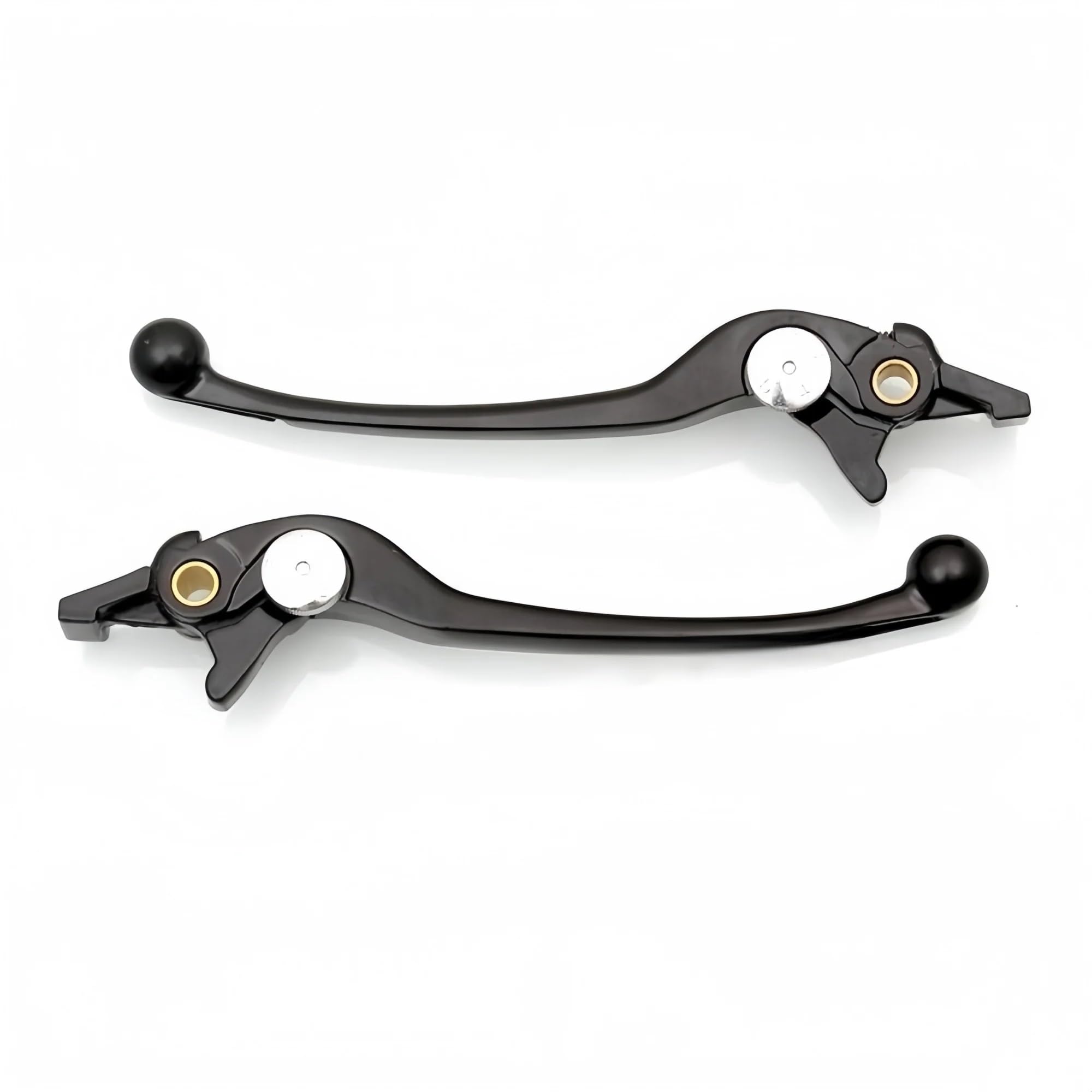 Levier d'embrayage et de frein Poignée de levier frein et d'embrayage pour BMW C650, C650GT C600, finition polie qualité(Noir,Left)