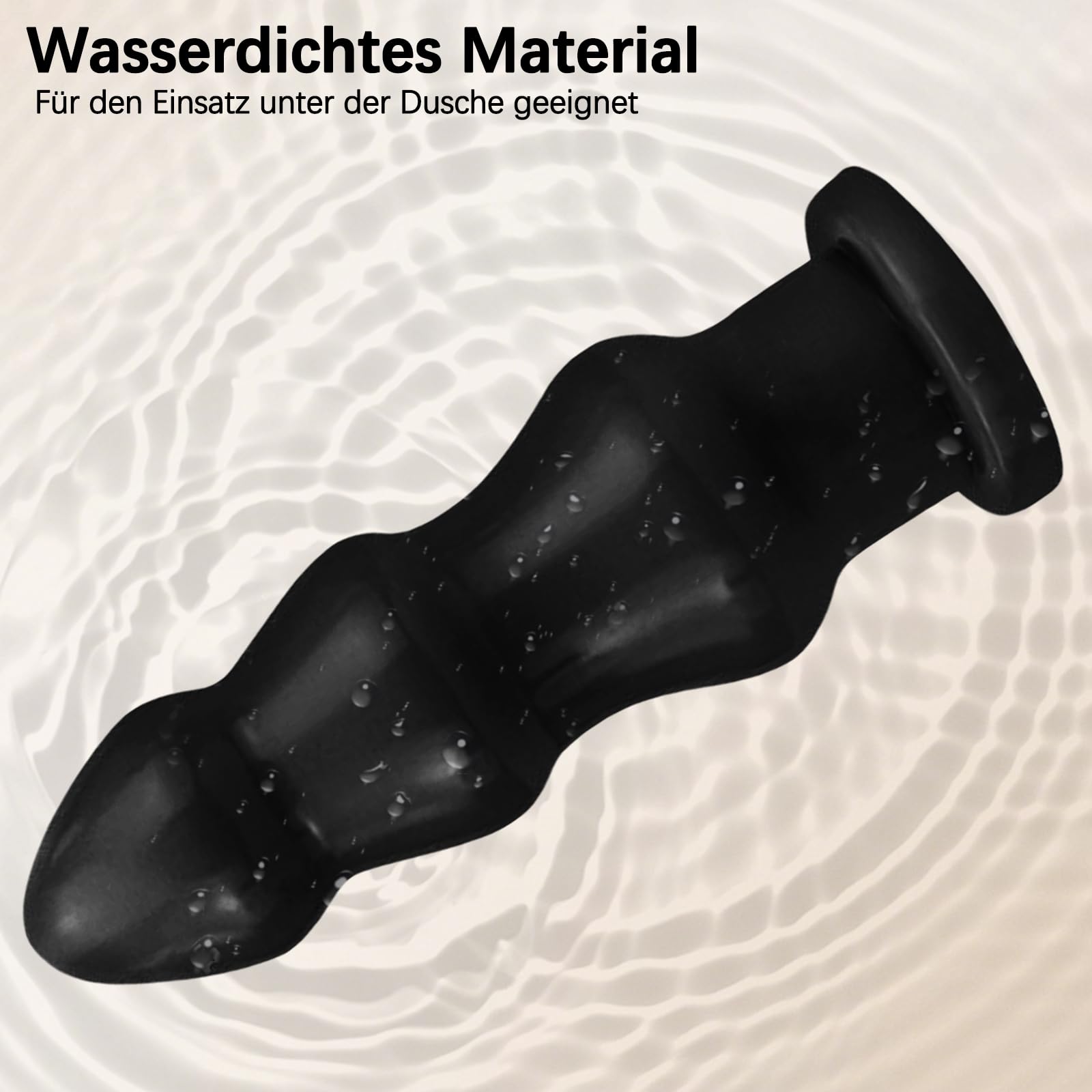 BDSMLOVE Palline anali con 3 Palline, Plug Anale Donne Uomo Coppia Dilatatori Anali SexToy, Plug Anali Sexytoysys Dildo, Butt Plug per uomini donne coppie principianti professionali (Nero)