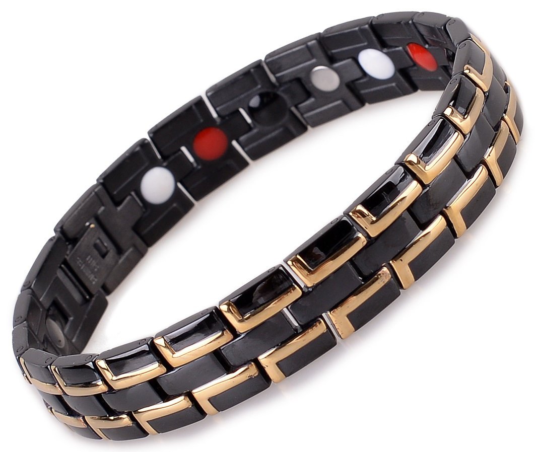 Bracciale magnetico con magneti - black star 15 cm