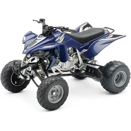 New-Ray 1:12 2005 Yamaha YFZ450 Blue Toy Four Wheeler Replica