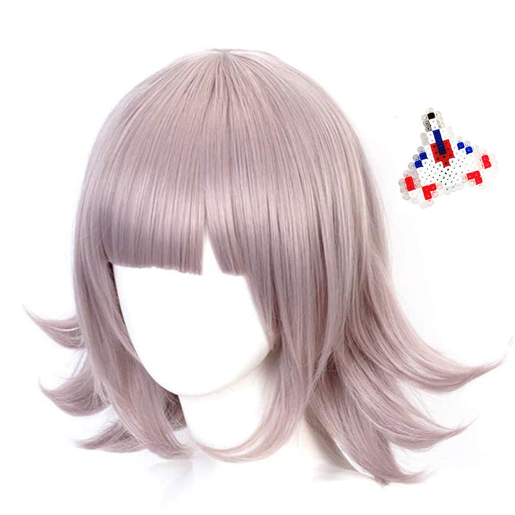 Amazon.com: LOKCEE Women Short Wavy Hair Chiaki Nanami Wig Cosplay