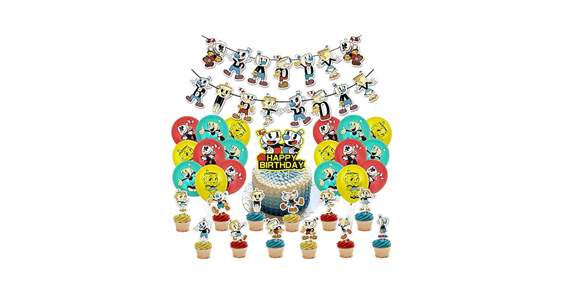 Amazon | XIAOHUANXIONG かわいいカップヘッドショー誕生日
