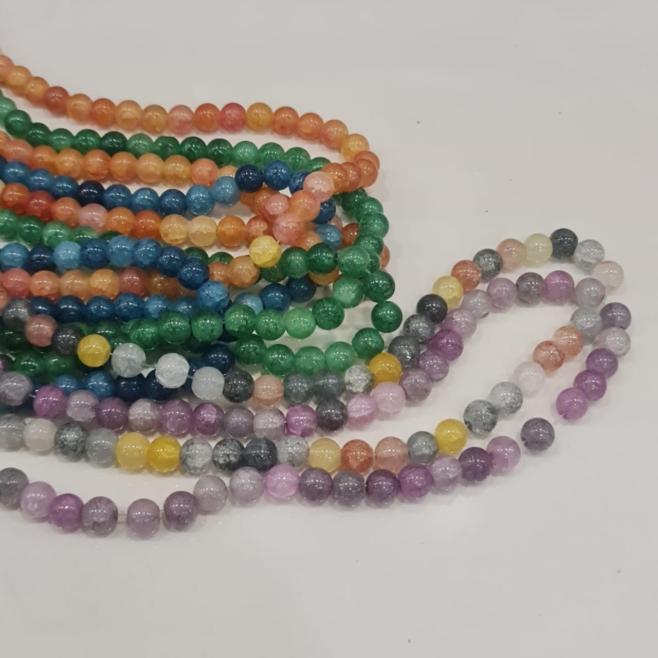 SATYAM KRAFT 100 Pcs Random Color Round Moti Pearls Beads For Making Material, Jewellery Making, Earring, Neacklace, Bracelet For Beading, Crafting, Scrap Booking & Hand Embroidery Materials, Christmas, Wedding