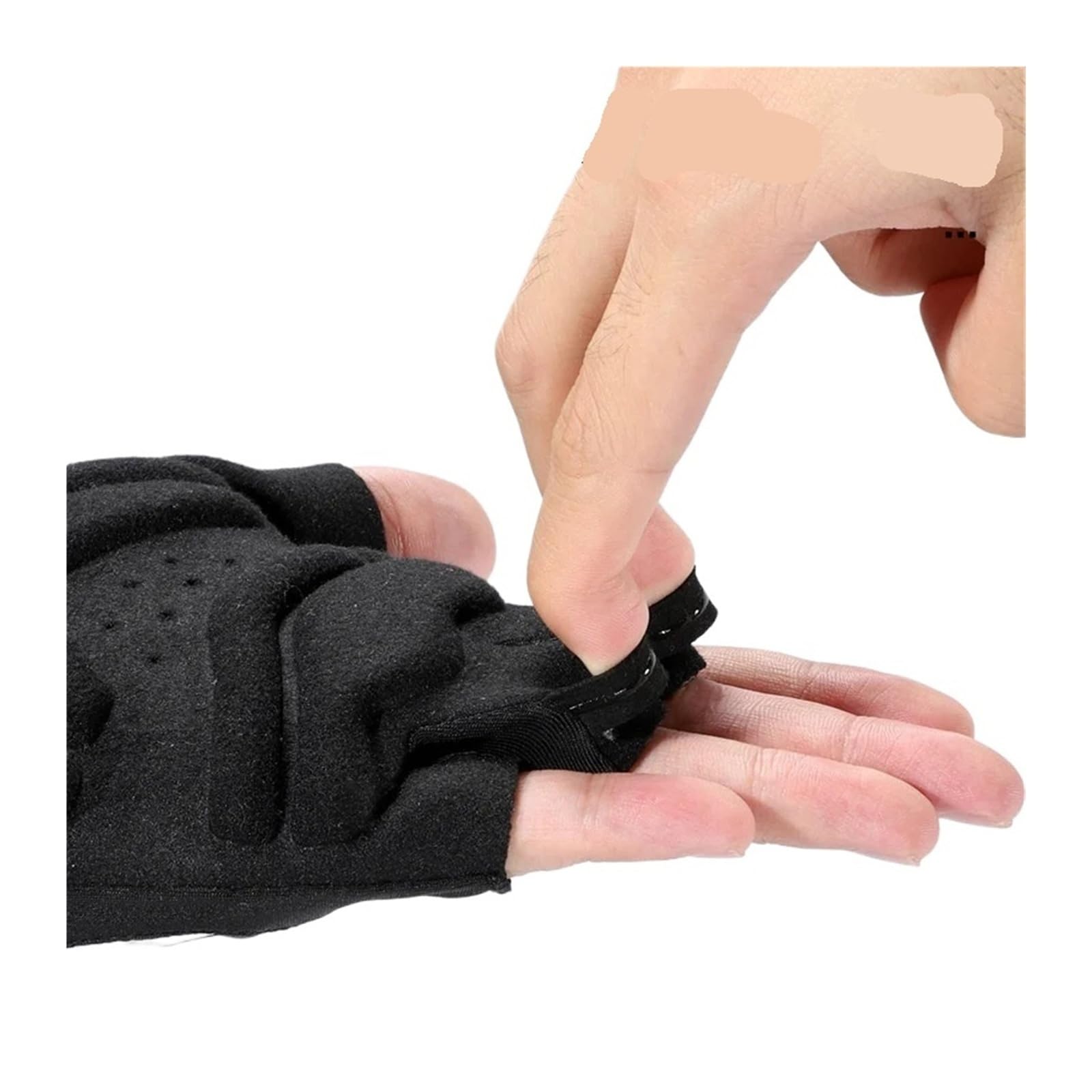 Generico Guantes de verano MTB que absorben los golpes medio dedo bicicleta carretera ciclismo antideslizante