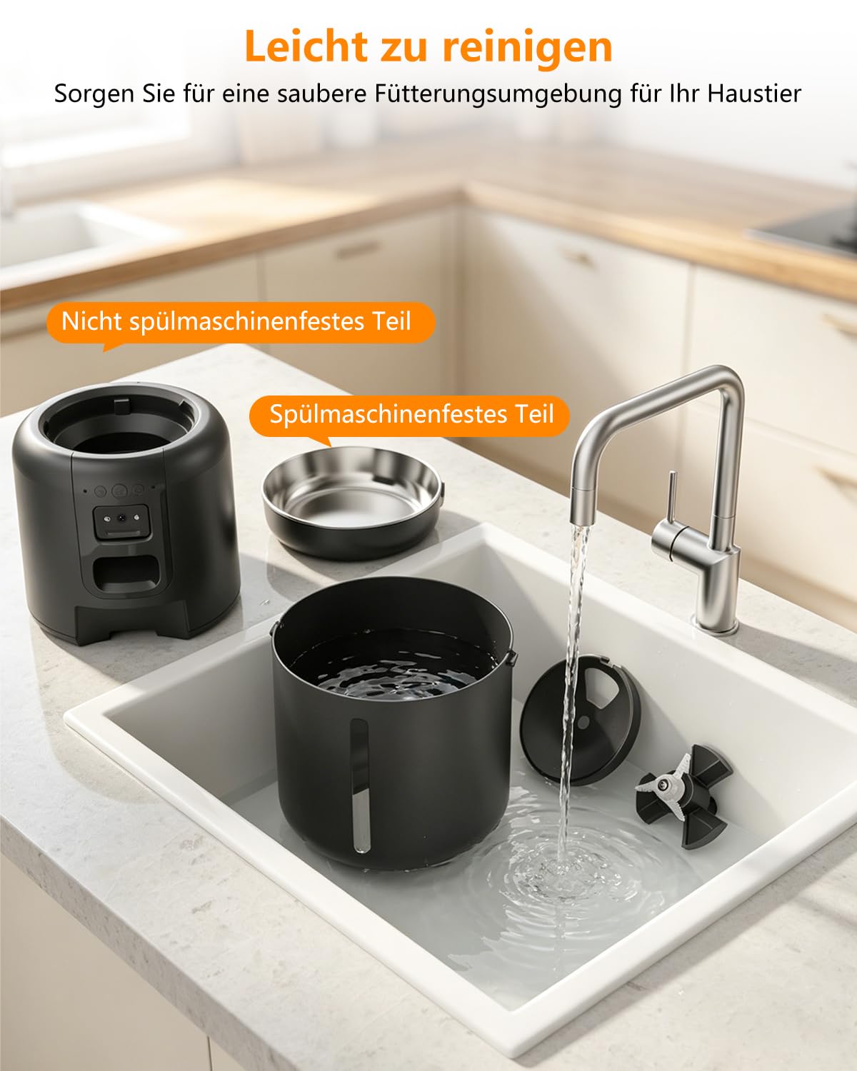 Comedero automático para gatos con cámara de 2 MP y control por aplicación, dispensador automático de alimentos para gatos y perros, 5 G WiFi, visión nocturna, 1 – 10 comidas al día, juego de fuente