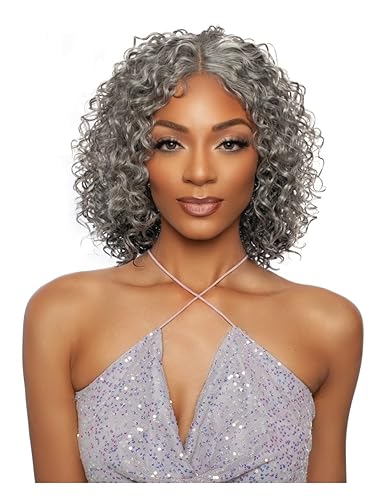 Alfombra roja sintética suelta rizo profundo HD encaje frontal peluca - RCMS285 STAR (51)