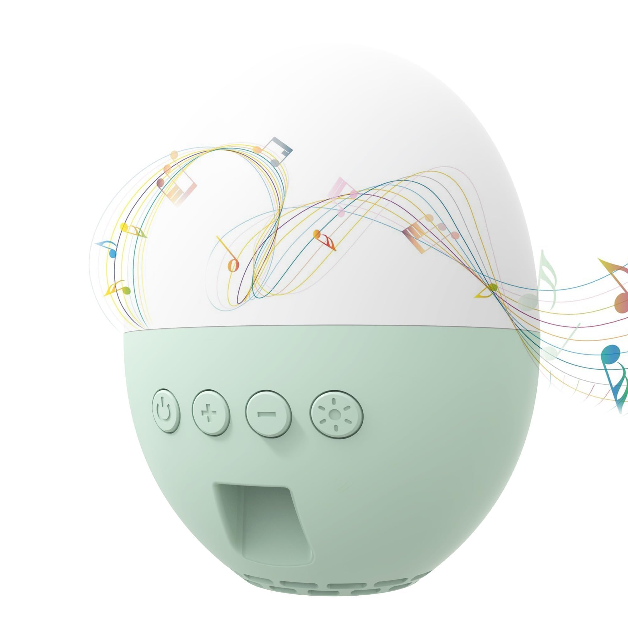 TERRIFI Wireless Baby White Noise Machine with 5-Color Night Light - Portable Sound Machine, 13 Soothing Sounds & Music, Adjustable Volume, Memory Function - Ideal for Kids, Home, Travel