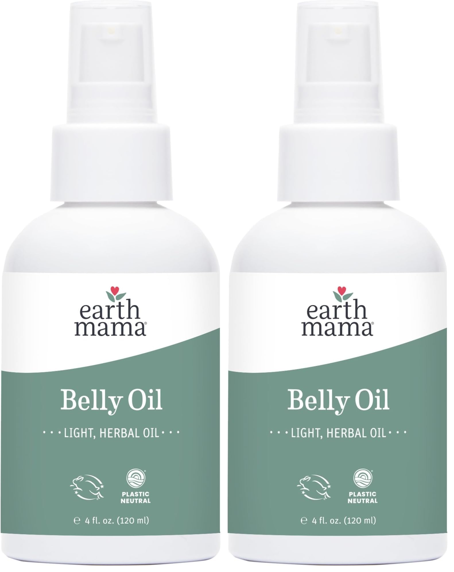 Earth Mama Belly Oil for Dry Skin | Calendula Skin Care Moisturizer Oil to Encourage Natural Elasticity and Help Prevent Stretch Marks During Pregnancy and Postpartum, 4-Fluid Ounce (Pack of 2) 4 Fl Oz (Pack of 2) Belly Oil