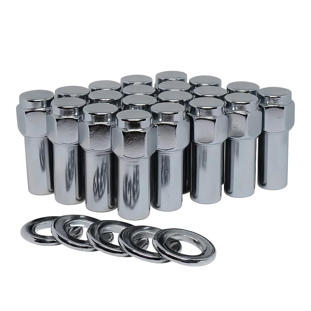 Cragar SST Mag Lug Nut 1/2"-20 with Center Washer Set of 20 Pcs