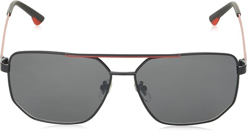 Police Occhiali da Sole Synth 1, Uomo, Grigio Semiopaco Totale, 61 - 2