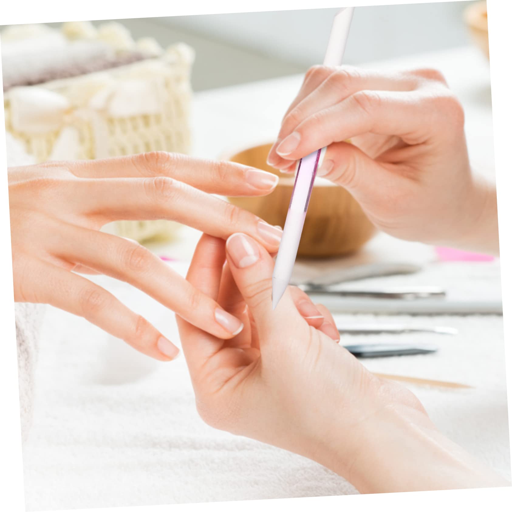 Healvian 15stücke Teiliges Glas-nagelfeilen Langlebige Maniküre-werkzeuge Für Professionelle Nagelpflege Für Zuhause Salon Farben Transparent