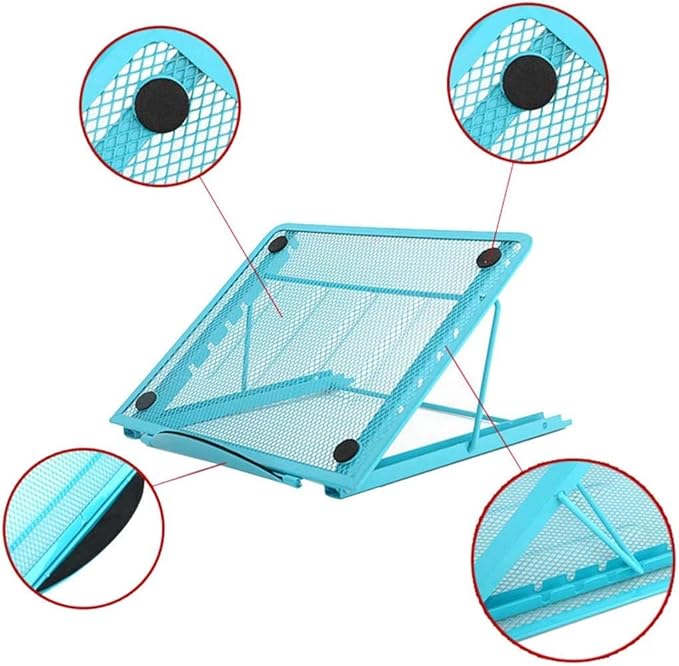 Soporte Ajustable Multifuncional para Laptop y Tablet, Color Azul miniatura 2