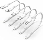 1ft iPhone Charger Cord Short, 5Pack USB to Lightning Cable Compatible with Apple iPhone 13 12 11 Pro Max Xs Xr X 8 7 6 Plus 5 SE, iPad Air/Mini, Charging Stations