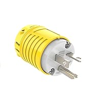 Vista 16 de RVGUARD extremos de cable de extensión macho y hembra, juego de enchufe y conector de repuesto de hoja recta de 15 A 125 V de servicio pesado, tipo