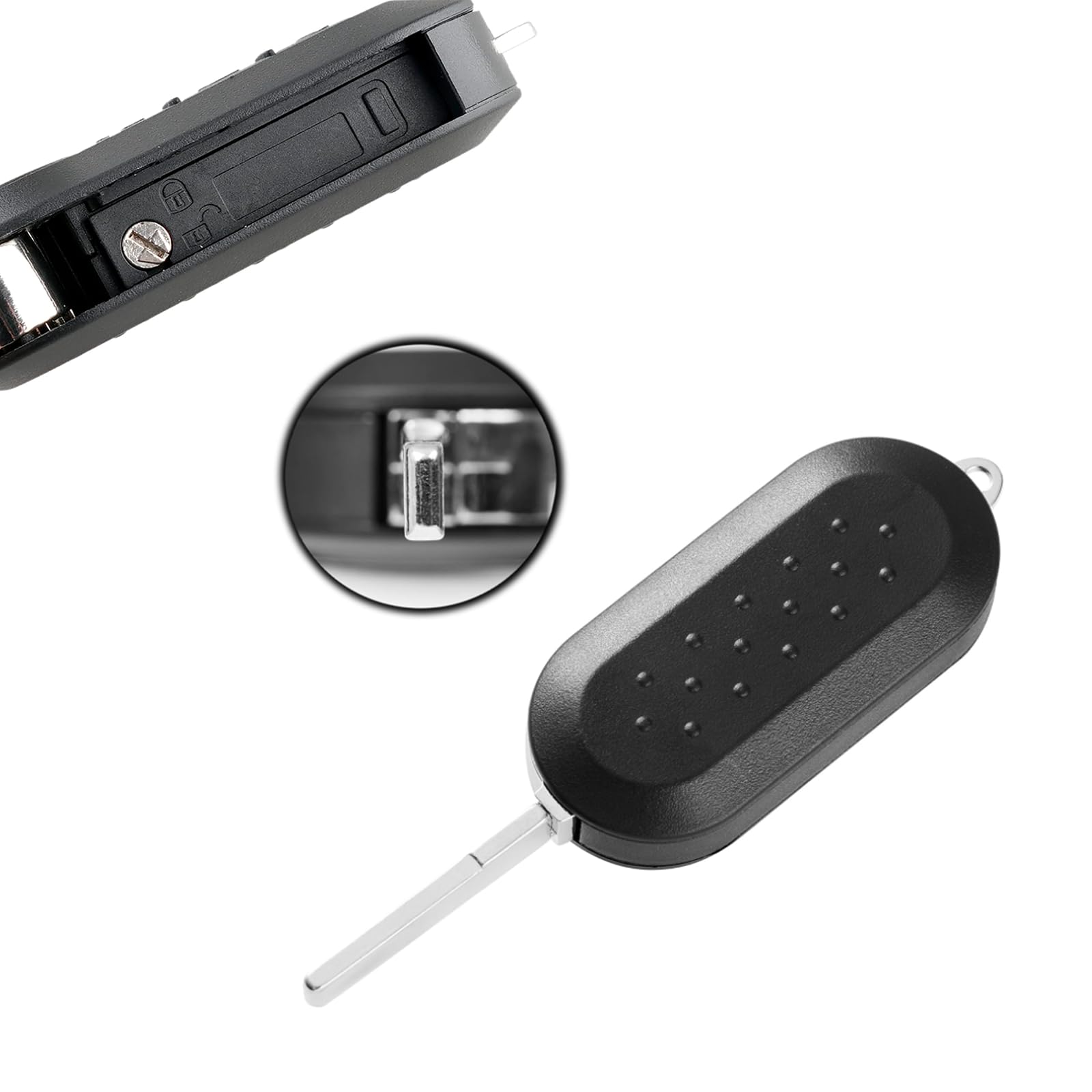 Cover Guscio Telecomando Fiat 500 Qubo Punto Bravo - Foto 8