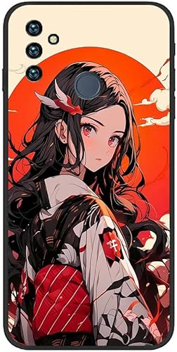 Negro Delgado Suave Mate Durable Caucho Silicona TPU Fundas Fit Funda para Oneplus Nord N100 Kamado Nezuko Anime Japón 06
