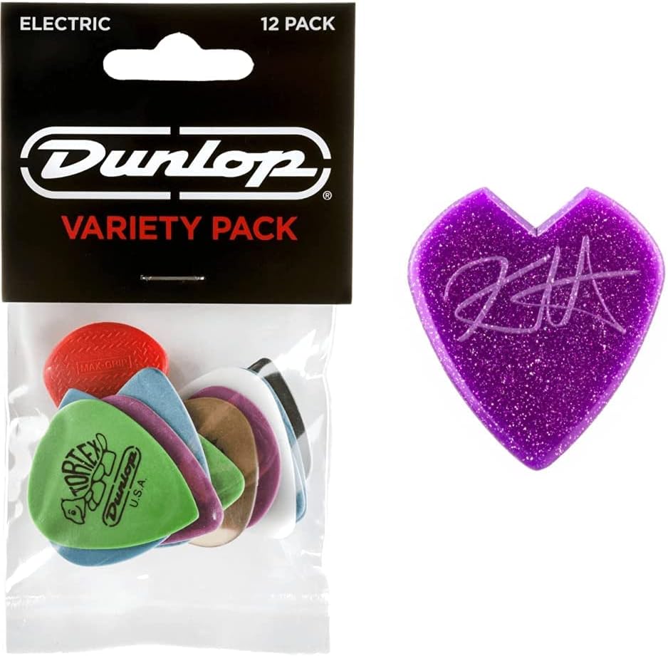 JIM DUNLOP Electric Guitar Pick Variety Pack (12 Pack) and