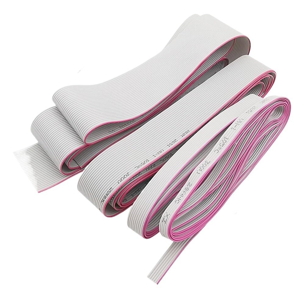5M 1.27mm Pitch Grey Flat Ribbon Cable Connector 14/16/20/26/30/34/40/50/60 Pin 28AWG Flexible Wire for IDC FC 2.54MM Connectors (60Pin)