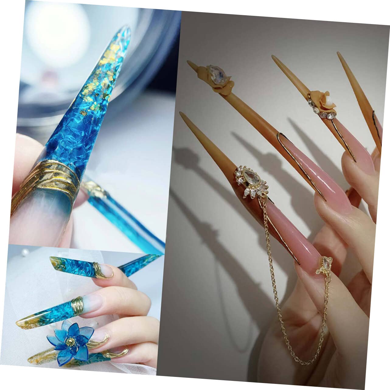 FRCOLOR 4rotoli Forme Adesive Per Estensione Unghie Guida Nail Art Per Ricostruzione Unghie Gel Strumenti Professionali Per Manicure e Design Elegante e Facile Da Usare