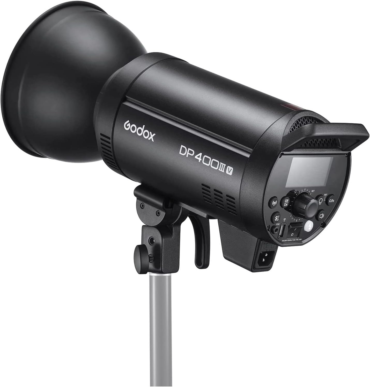 Godox DP400III-V DP400IIIV 400Ws Professional Studio Strobe Flash Light,GN87 0.1-1S Recycle Time,2.4G X System,Bowens Mount with 30W LED Modeling Lamp for Wedding Portrait Fashion Product Photography