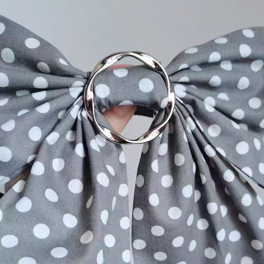 6 Anelli Portasciarpa In Plastica Colorata, Fermasciarpa Scorrevoli Per Donne, Clip Per Sciarpe E T-Shirt