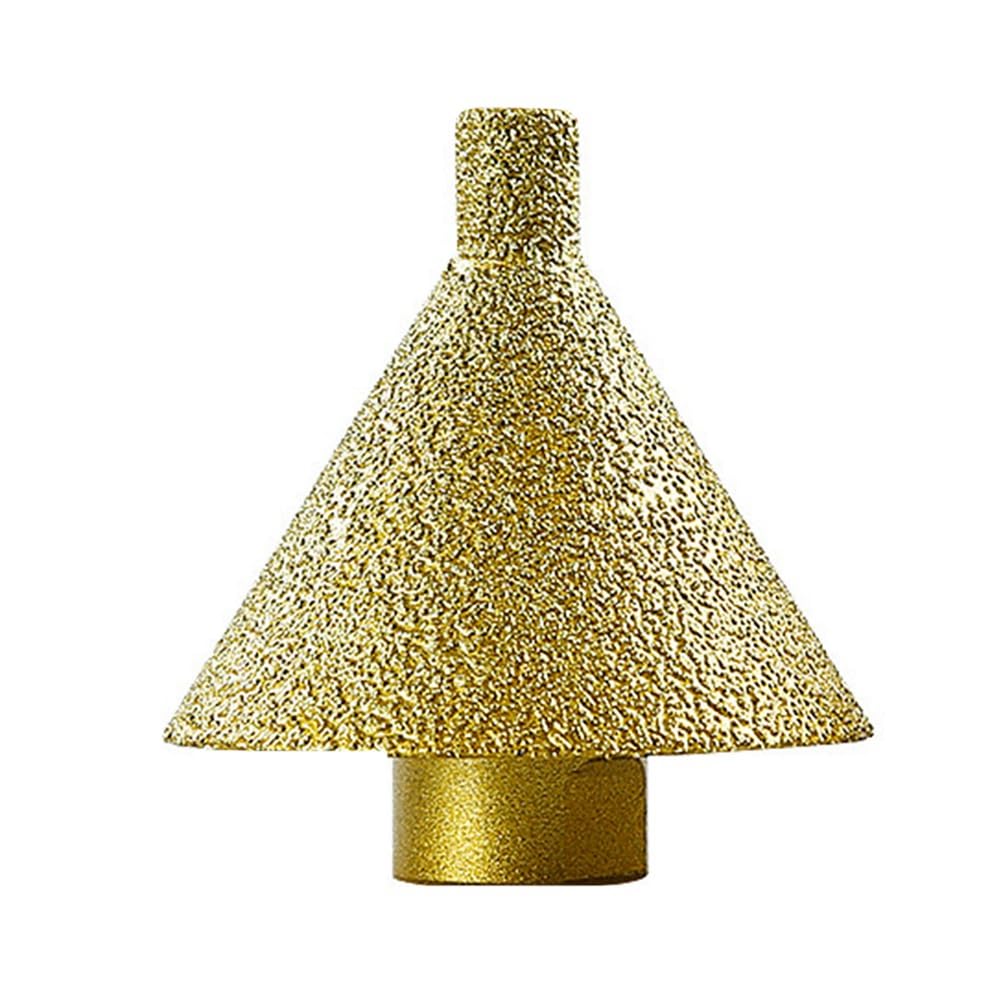Littimoon M10 Beveling Chamfering Bit Hole Drill Reaming Cone Carve Polish Grinding Wheel for Porcelain Tiles Marble