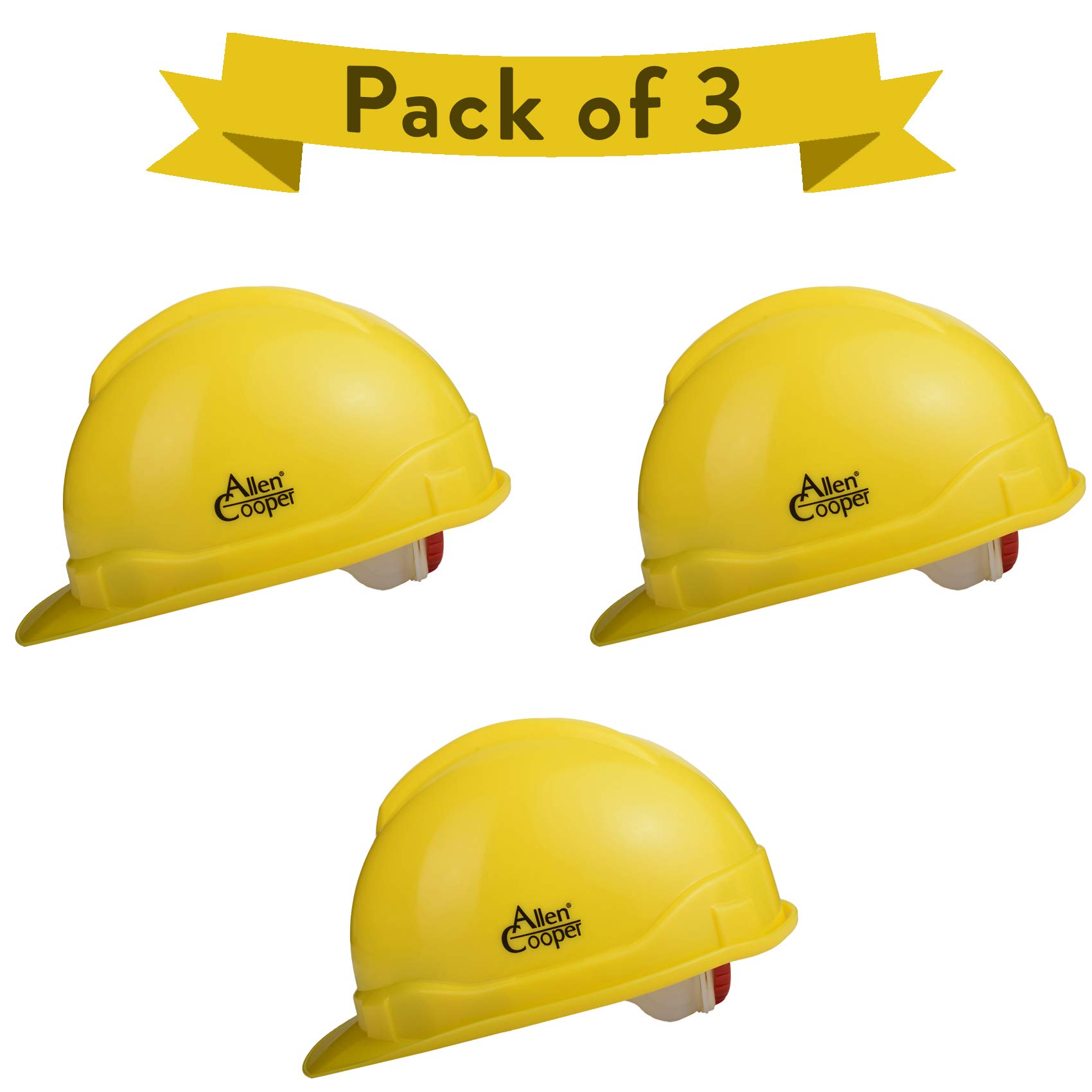 Allen Cooper Safety Helmet SH-721, Plastic Cradle with Ratchet adjustable Headband - YELLOW (B07XYCMMMD) Amazon Price History, Amazon Price Tracker