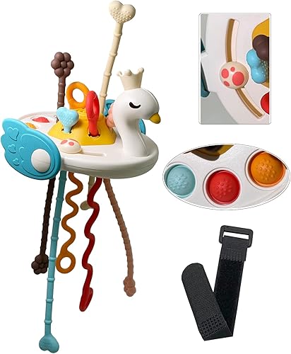 DHOCEAM Montessori - Juguetes sensoriales para bebés de 1, 2, 3 años, juguetes de actividad estimulante táctil, juguetes de viaje sensoriales de