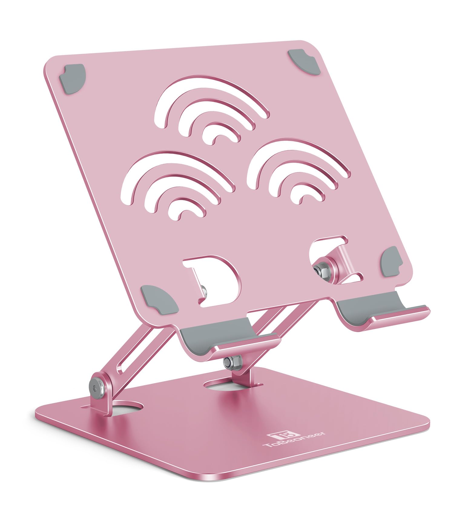 ToBeoneer Adjustable Tablet Stand for Desk Premium Aluminum Holder for iPads Tablets Kindles Switch Phones and All Devices