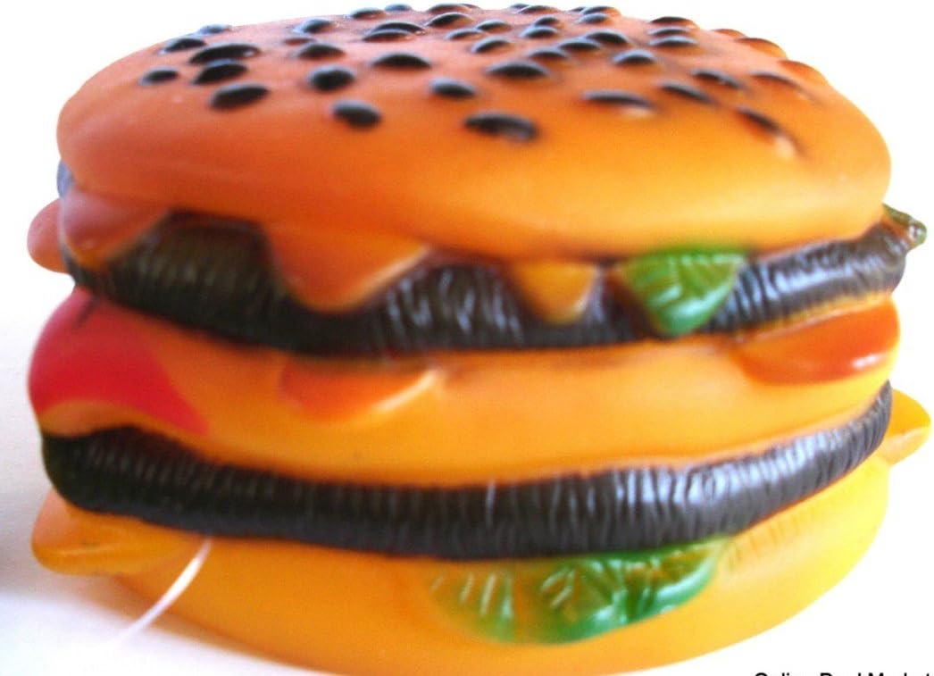 hamburger squeaky toy