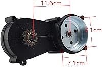 Vista 4 de Kit de embrague de caja de engranajes de transmisión ATV de 47 cc y 49 cc, apto para 2 tiempos de bolsillo, mini bicicleta, motocicleta, ATV T8F 11T