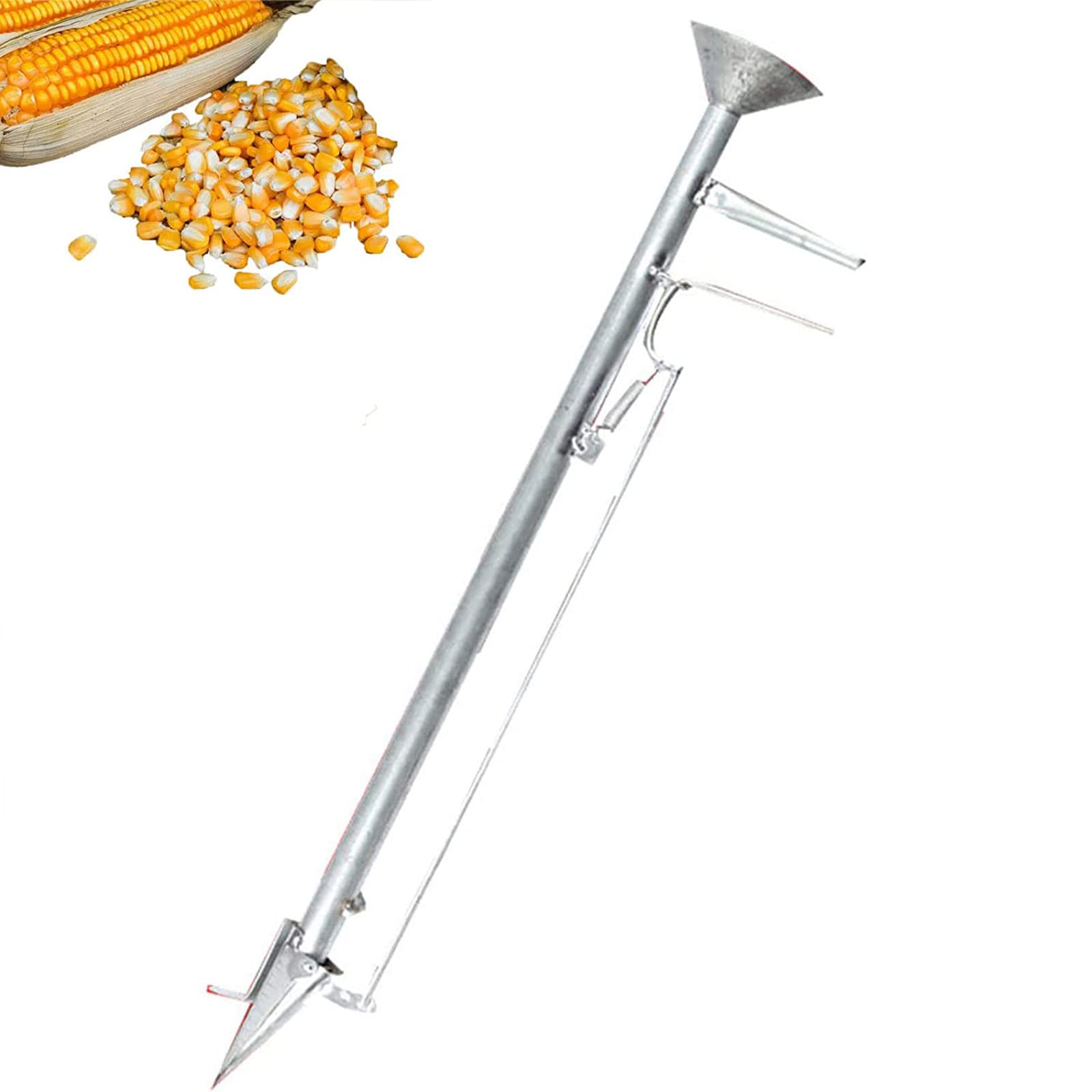 NGARY Maceta Manual De Vástago, Máquina De Plantación Portátil, Herramienta De Plantación De Bulbos De Plántulas De Sembradora con Mango Cómodo, para Campo De Vegetales, Campo De Película Plástica
