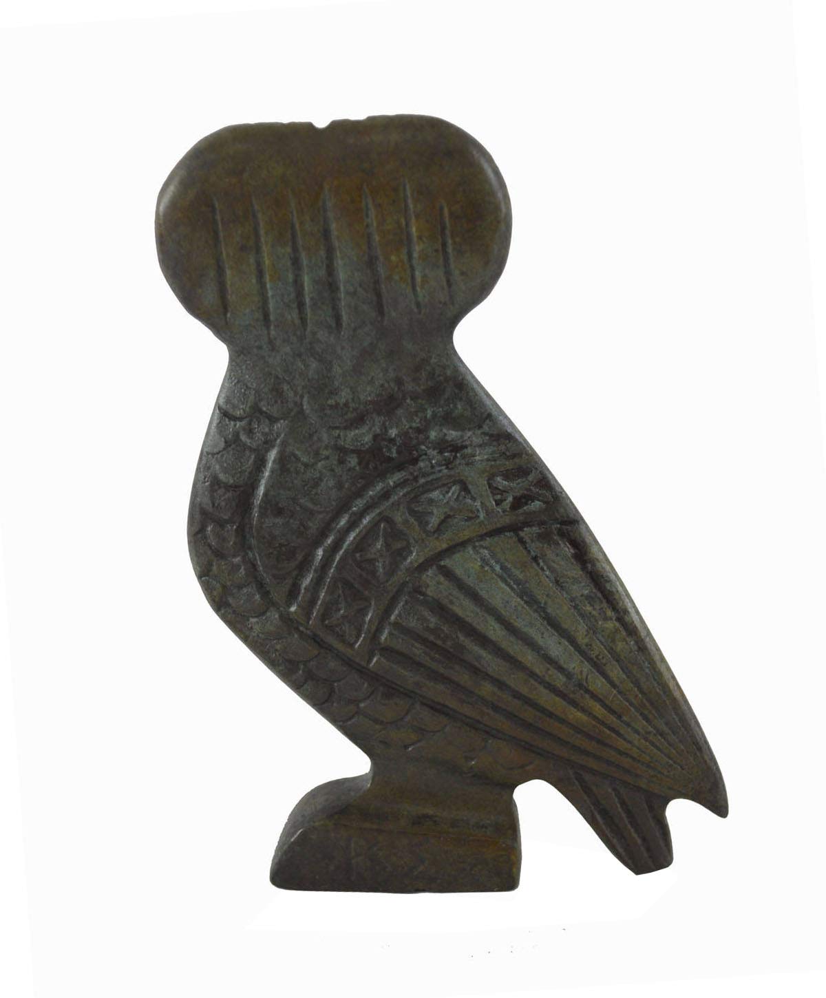 Talos Artifacts Miniatuur sculpturen in de vorm van een uil, godin Athena, heilig symbool