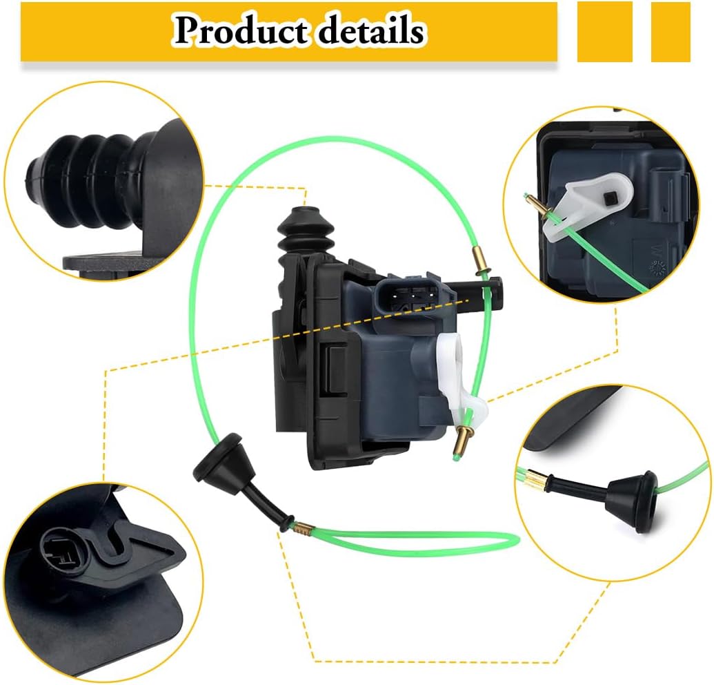74700TBAA02 Fuel Door Lid Actuator Assembly Kit for Honda Civic 2016 2017 2018 2019 2020 2021 Car Fuel Door Actuator, Replace 74700-TBA-A02 Gas Tank Door Lock Actuator