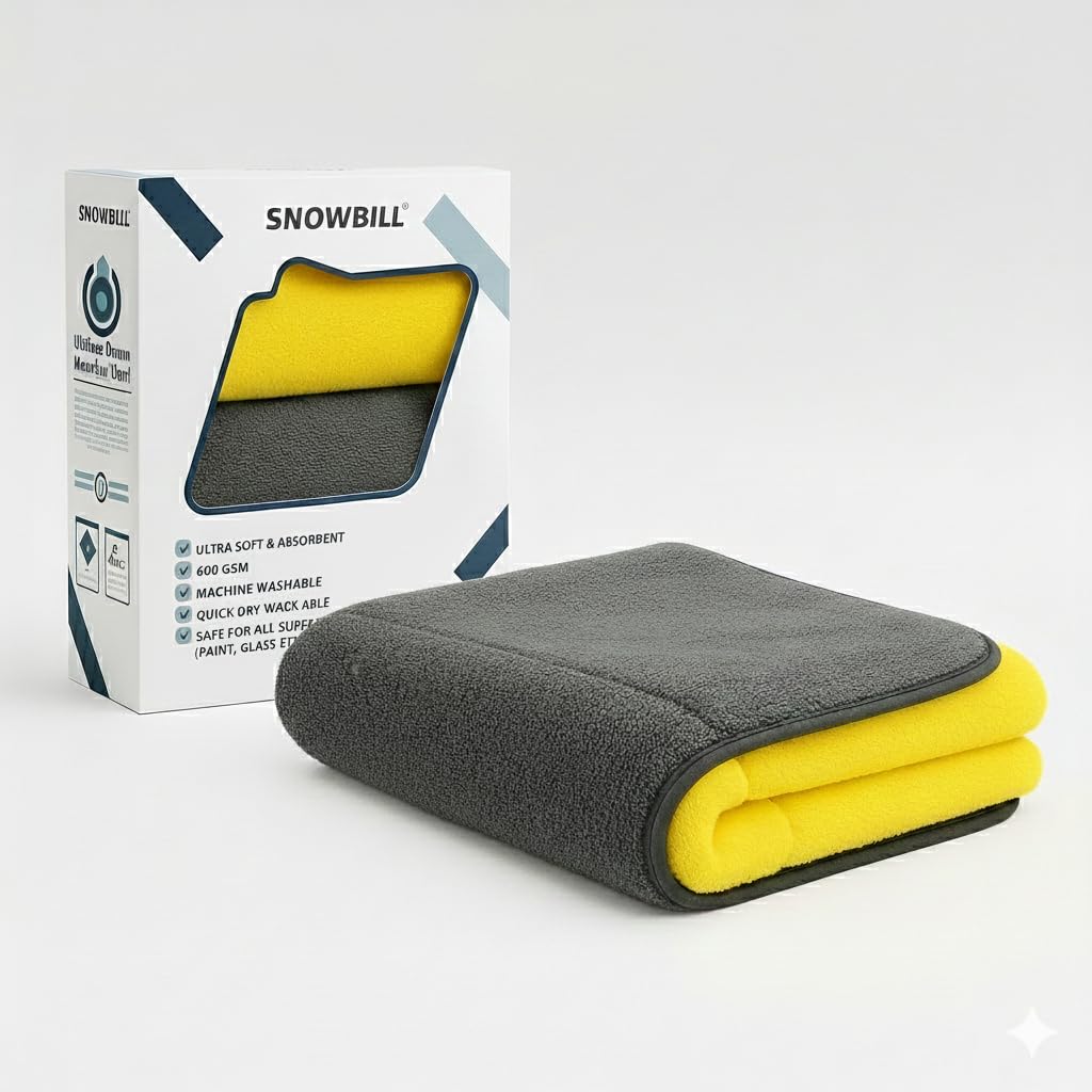 SNOWBILL Microfiber Cleaning Cloth, 1 pcs - 40x40cms - 600GSM, car Cleaning Accessories, car Duster, Micro Fiber Cloth for car Cleaning, car Cleaning Clothes, car wash Cloth (Multi Color)-image-34
