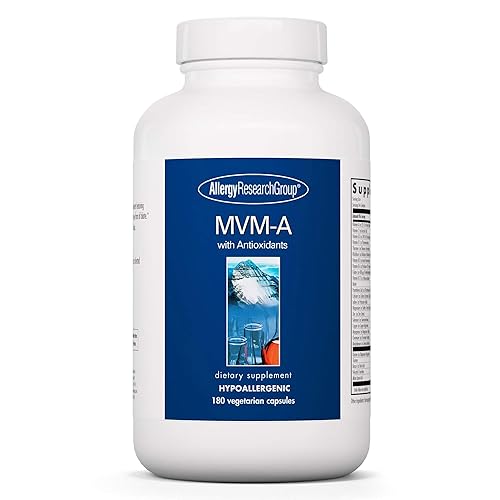 Allergy Research Group MVM-A - Multivitamínico multimineral con antioxidantes, multivitamínico para mujeres y hombres 50+ con vitamina A, C, D,