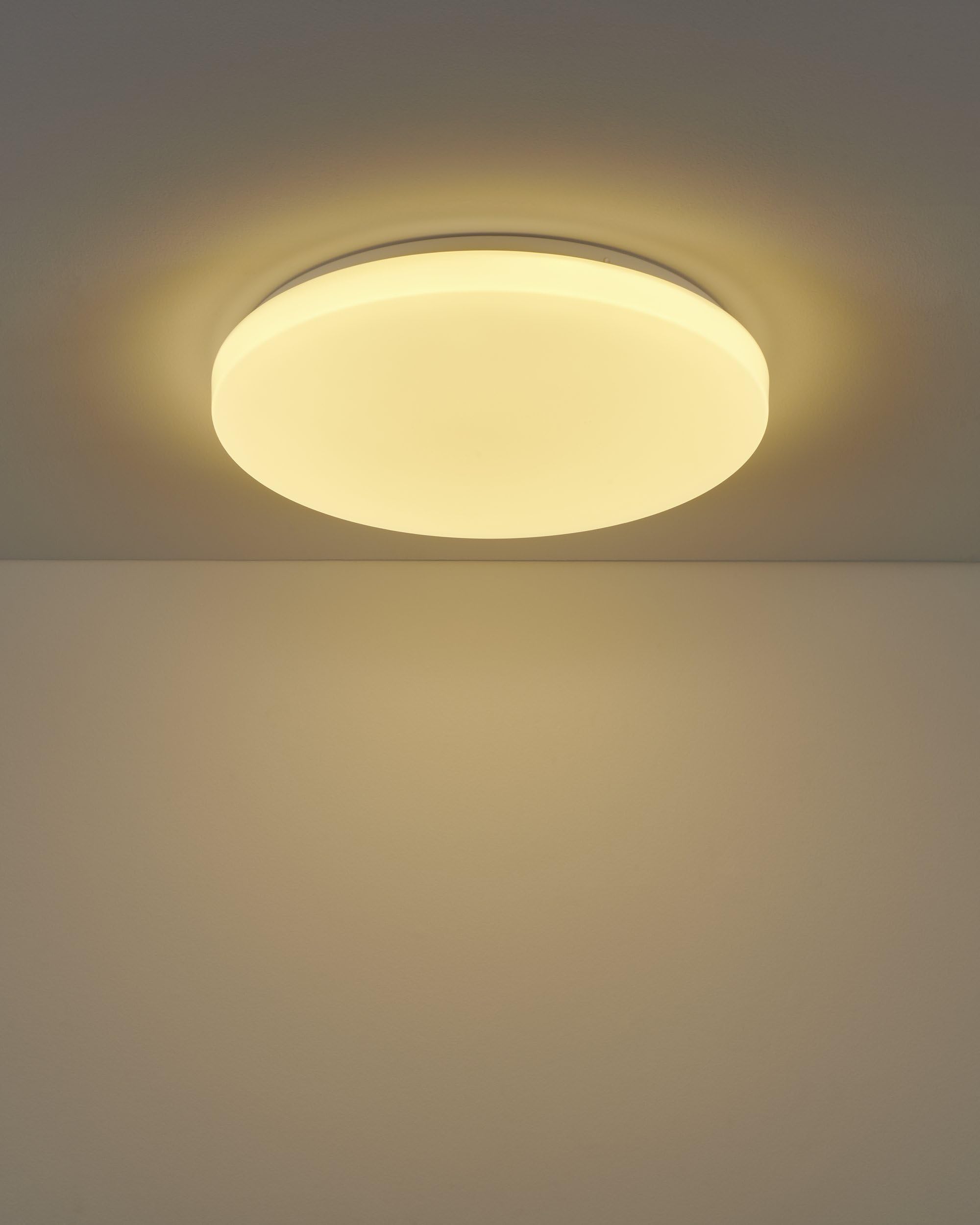 EGLO connect.z Smart Home LED Deckenleuchte Frania-Z, ZigBee | App und Sprachsteuerung Alexa, warmweiß-kaltweiß, RGB, dimmbare Deckenlampe aus weißem Metall und Kunststoff, Ø 43 cm