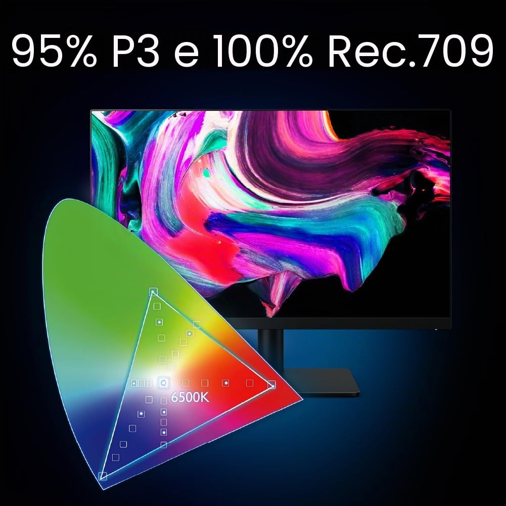 BenQ Creative Pro PD2706U 27" per monitor 4K, 90W USB-C, UHD, P3, display HDR 400, IPS, calibrato in fabbrica, DualView, modalità Camera oscura, modalità Animazione, modalità CAD/CAM, Hotkey Puck G2