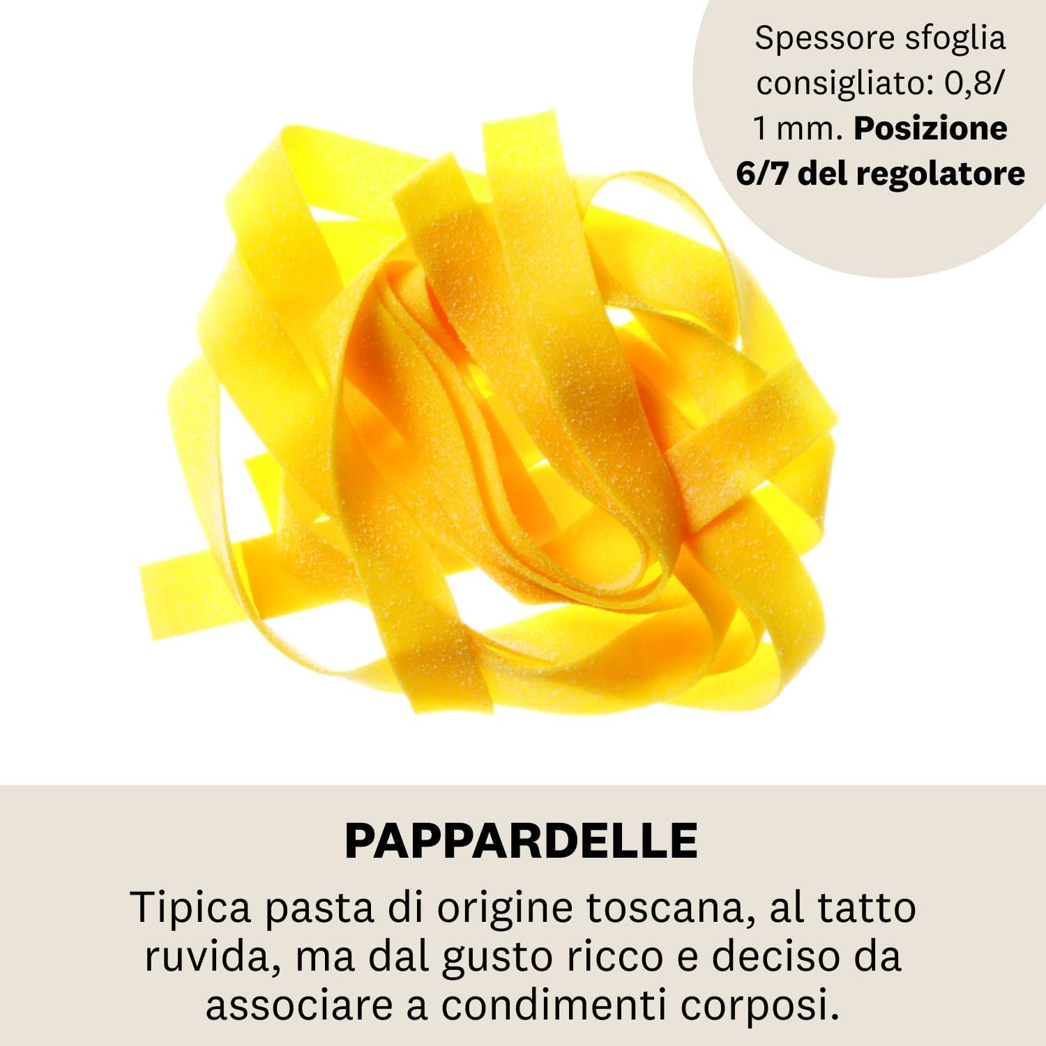 Marcato Pappardelle Attachment for Atlas 150 Pasta Machine – Wide Ribbon Pasta Cutter Accessory, Chrome Steel Construction, Traditional Italian Pasta Maker Tool, Made in Italy