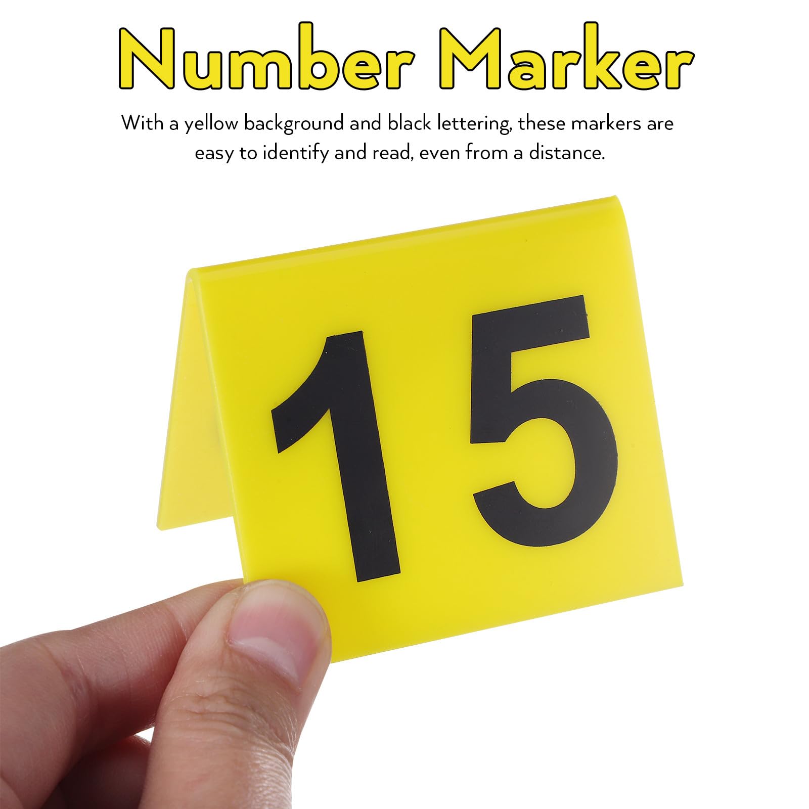 TOYANDONA 15 Pcs Multi-Function Table Number Markers Crime Scene Evidence Markers Tent Cards for Detective Games Party Decorations - Image 4