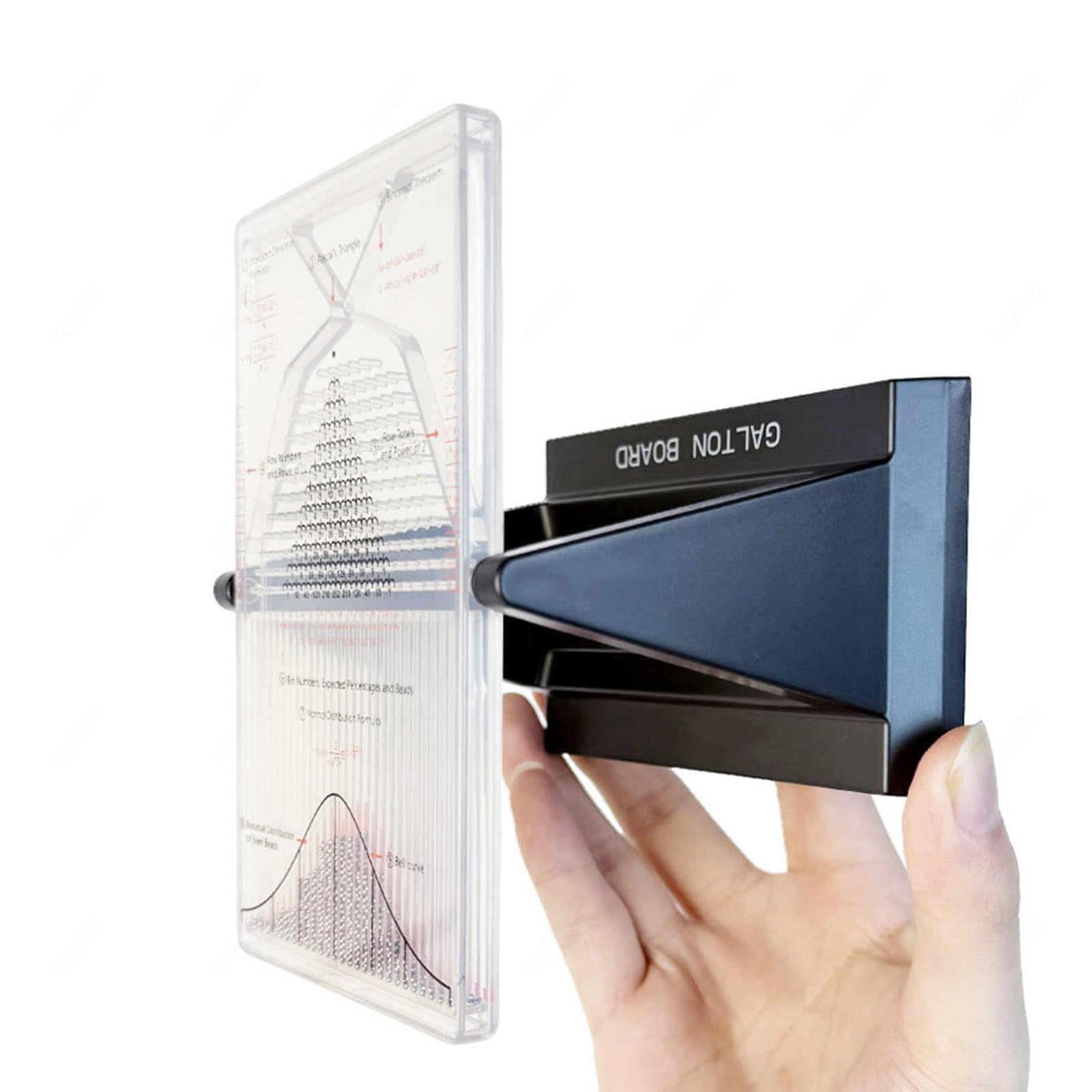 Galton Board Demostración, modelo de distribución normal para estadística, herramienta de probabilidad de curva de campana para enseñanza de física, ayuda de experimentos de laboratorio